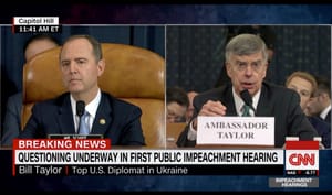 The public impeachment hearings begin.